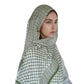 lightweight chiffon scarf | breathable plaid shawl | large square scarf | energy saving