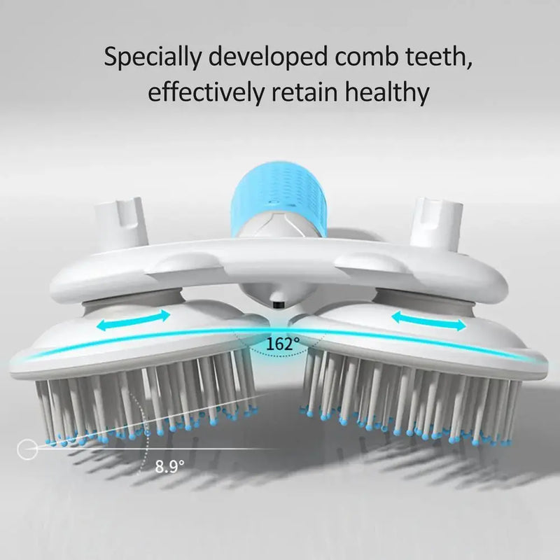 Pet Cat Brush Dog Slicker Brush Double-headed Negative Ion One-button Self Cleaning Dog Cat Hair Removal Pets Products Meifu Market