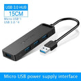 usb 30 hub 4-port | aluminum alloy usb splitter | high-speed data transfer hub | ultrasonic cleaning