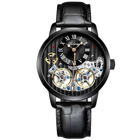 double tourbillon complication | sapphire crystal glass | stainless steel case | energy saving