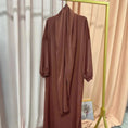 long sleeve abaya dress | plus size modest wear | cotton blend robe dress | ultrasonic cleaning