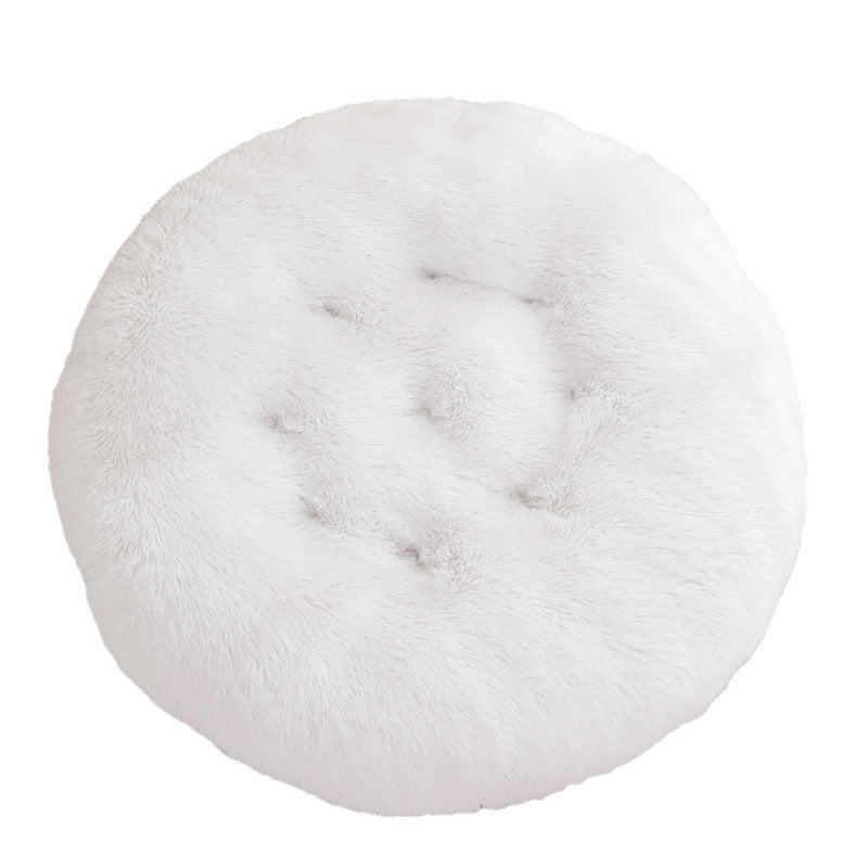 Round Pet Mat Dog Bed Plush Warm Sleep Dog Bed Cathouse Doghouse Meifu Market