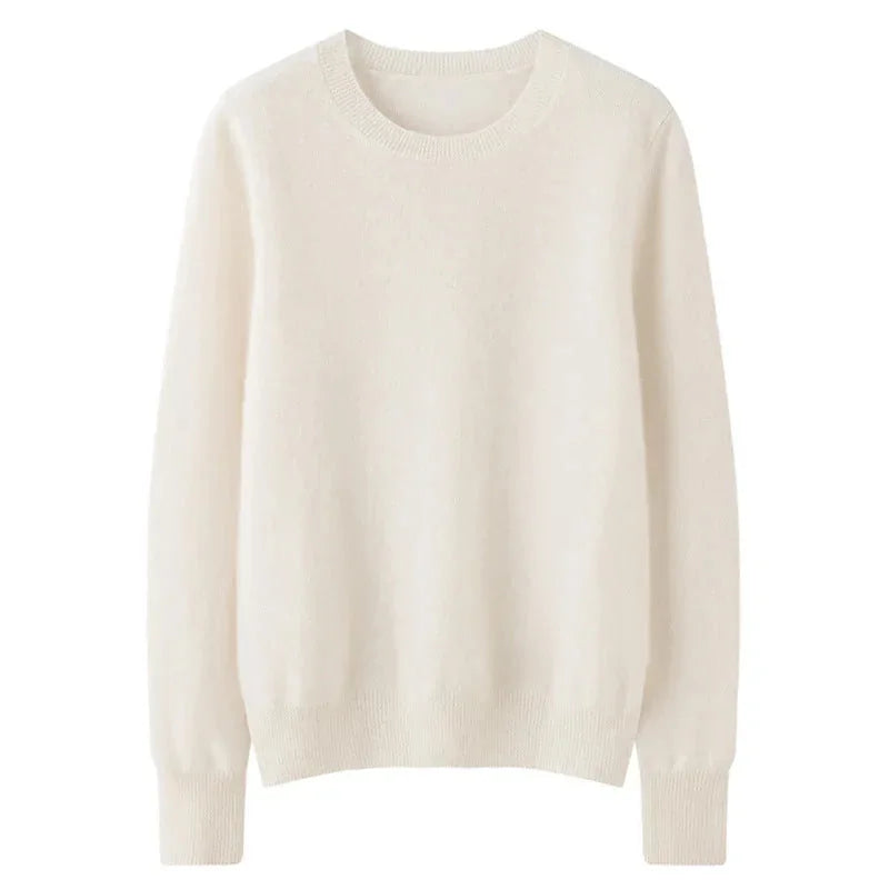 cotton-blend knit fabric | oversized fit long sleeve | breathable loose sweater | ultrasonic cleaning