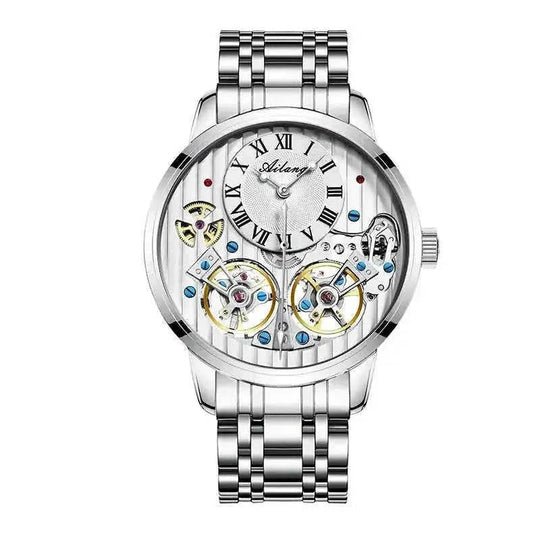 double tourbillon complication | sapphire crystal glass | stainless steel case | ultrasonic cleaning