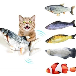 Electric Fish Cat Toy - Jumping Simulation Interactive USB Rechargeable