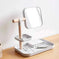 large capacity makeup organizer | portable makeup case for travel | clear lipstick and mask organizer | ultrasonic cleaning