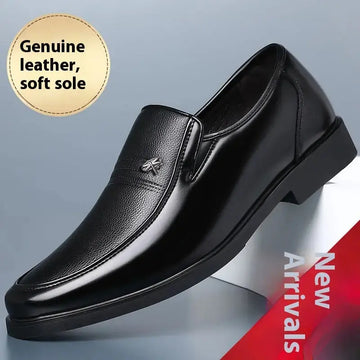Casual Men's Leather Business Soft Bottom Shoes Meifu Market