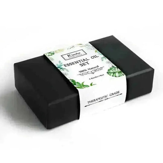 4 sticks essential oil set massage essential oil - back view (pattern: check)