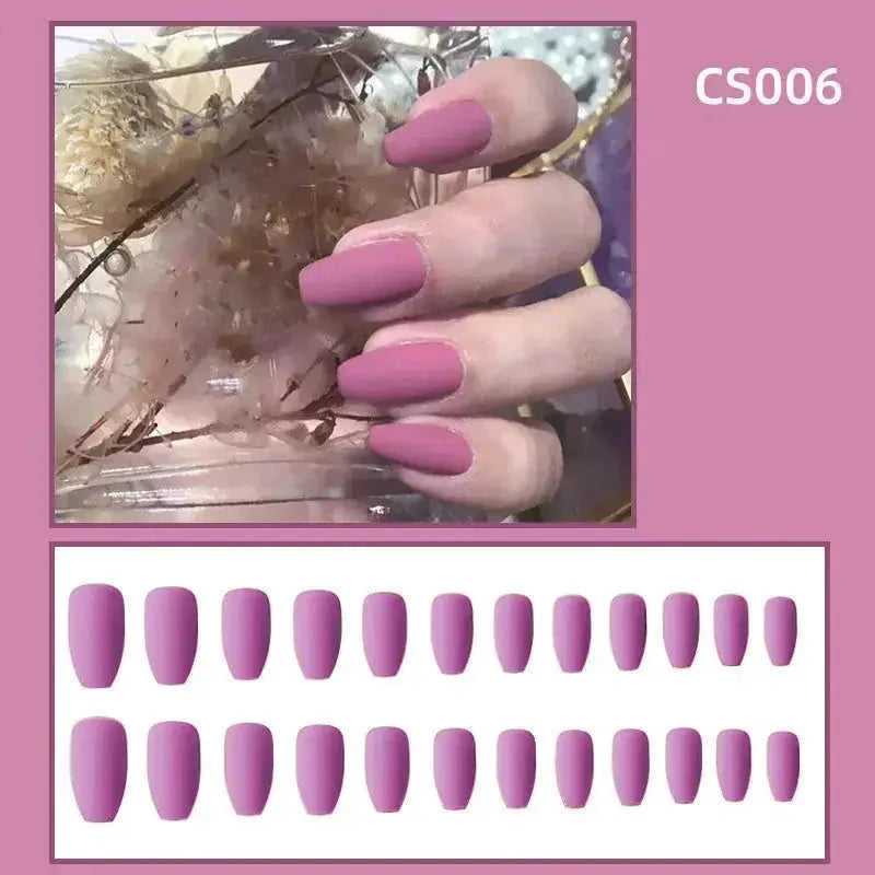 frosted gel nails | waterproof press on nails | ballet coffin nails | ultrasonic cleaning