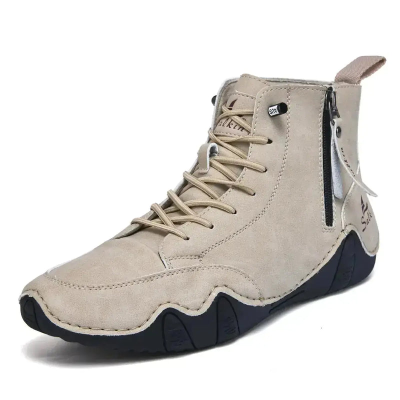 Men's High-top Handmade Leisure Ankle Boots Meifu Market