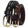 genuine leather belt | adjustable pin buckle | handmade leather goods | energy saving