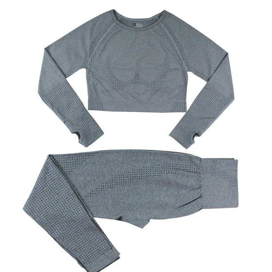 Seamless Knitted Dot Yoga Suit For Women Meifu Market