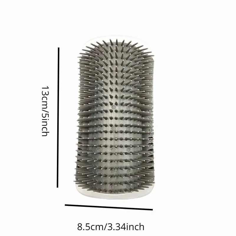 self-cleaning cat brush | silicone grooming comb | wall-mounted pet massager | ultrasonic cleaning