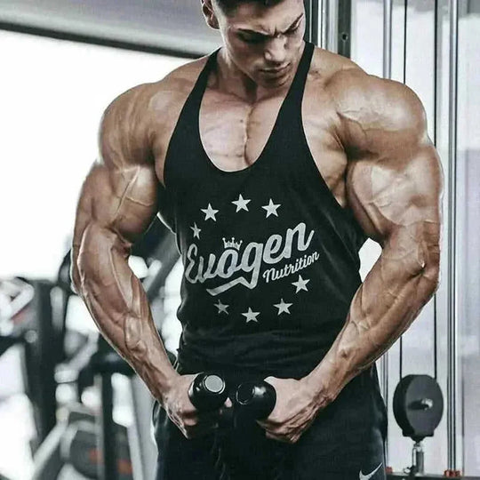 moisture-wicking cotton vest | breathable sleeveless workout top | muscle fit training tank | ultrasonic cleaning