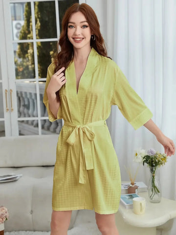 quick-dry lightweight kimono robe | peacock embroidered spa bathrobe | bridesmaid gift robe for women | ultrasonic cleaning