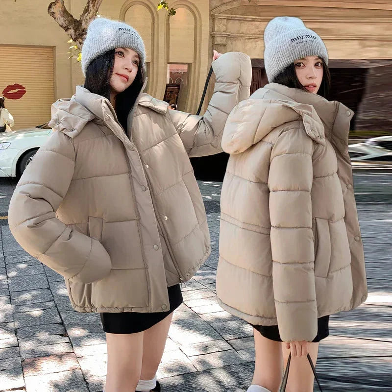 heavyweight cotton padded coat | thermal insulated winter jacket | long sleeve quilted coat | ultrasonic cleaning