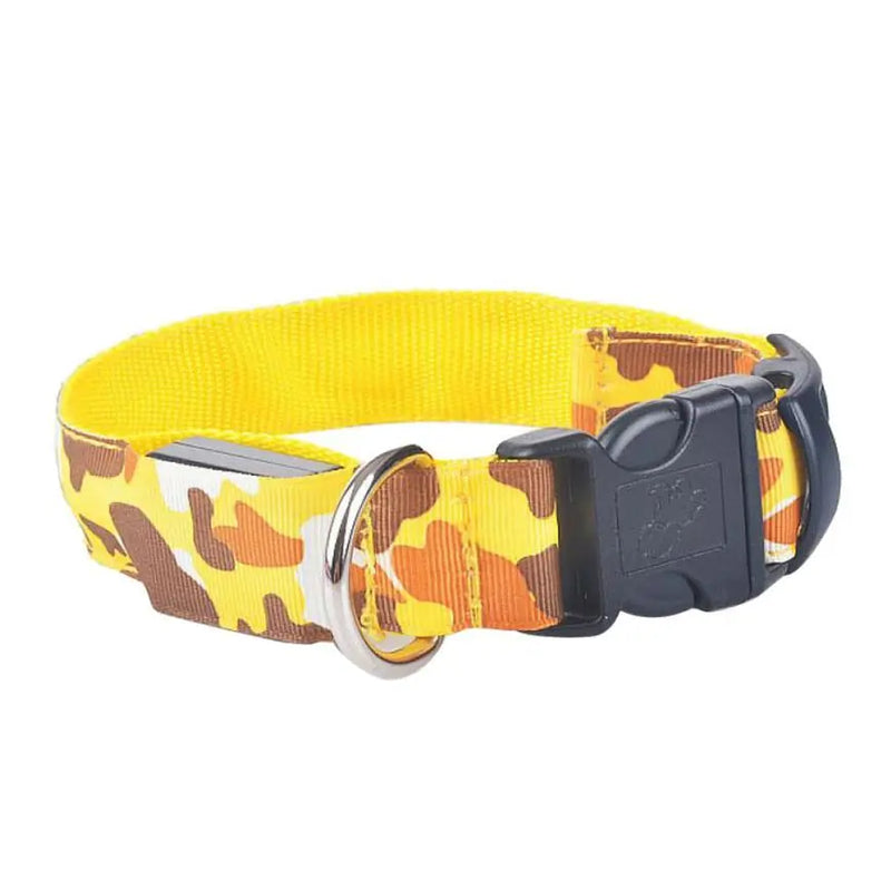 Camouflage pet supplies luminous dog collar Meifu Market