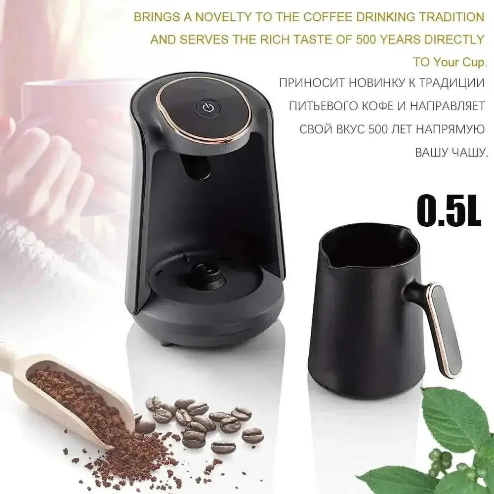 portable coffee maker | stainless steel construction | single serve coffee pot | ultrasonic cleaning