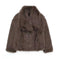 plush sherpa coat for women | long winter coat with lapel | thickened warm jacket | energy saving