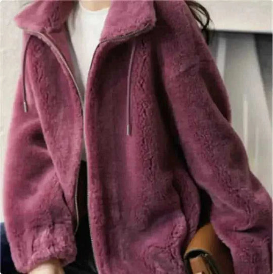 double-faced fleece fabric | high neck sweater women | warm cardigan for women | ultrasonic cleaning
