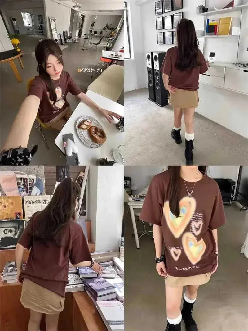 graffiti print t-shirt | cotton short sleeve shirt | oversized graphic tee | ultrasonic cleaning