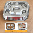 Pet Square Stainless Steel Slow Feeding Bowl Meifu Market