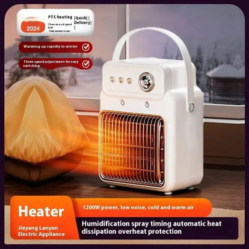 w power output | 2-in-1 heater humidifier | ceramic heating technology | ultrasonic cleaning