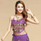 sequined dance top | chili red bra top | stretchable dance costume | energy saving