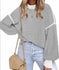oversized knit sweater | premium cotton blend | long sleeve pullover | ultrasonic cleaning