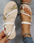 Butterfly Flat Shoes Summer Sandals Women Flip Flops Beach Shoes