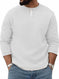 Mens FallWinter Two-Piece Crew-Neck Long-Sleeve Top M - scale comparison view