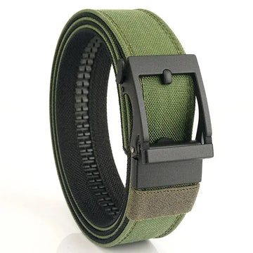 Outdoor Casual Dual-use Men's Automatic Buckle Belt Thickened Hardened Double-layer Hanging meifu market