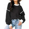 oversized knit sweater | premium cotton blend | long sleeve pullover | ultrasonic cleaning