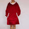 fleece-lined pullover | double layer composite fabric | thick flannel home wear | energy saving