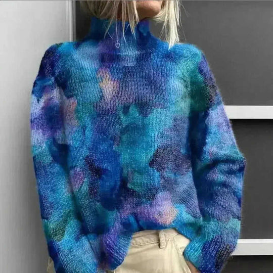New Christmas Abstract Printing Casual Cloak Coat Cardigan Meifu Market