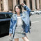 heavyweight denim construction | classic trucker jacket fit | durable cotton blend material | energy saving