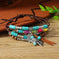 genuine leather bracelet | adjustable bangle size | feather charm jewelry | ultrasonic cleaning