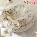 2-in-1 Dog & Cat Bed - Round Plush Warm Winter Pet House Meifu Market
