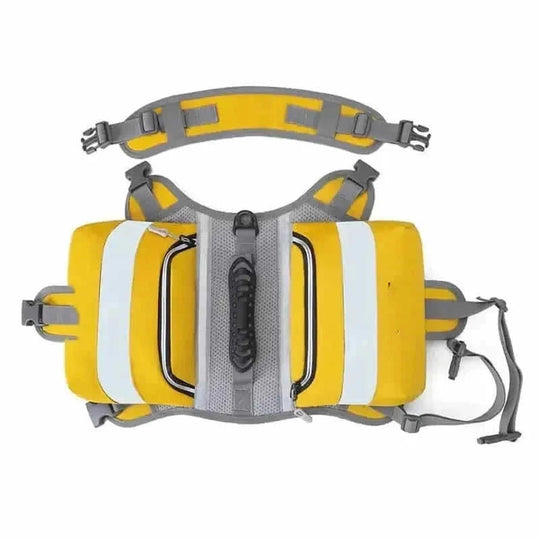 heavy-duty nylon dog backpack | large dog carrier for hiking | spacious dog backpack for camping | energy saving