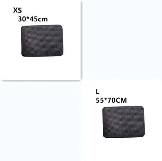 Double Layer Litter Cat Bed Pads Pet Cat Litter Mat Trapping Pets Litter Box Mat Pet Product Bed For Cats House Clean Mat Meifu Market