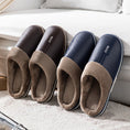 Winter Oversized Cotton Slippers Male PU Meifu Market