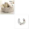 2-in-1 Dog & Cat Bed - Round Plush Warm Winter Pet House Meifu Market