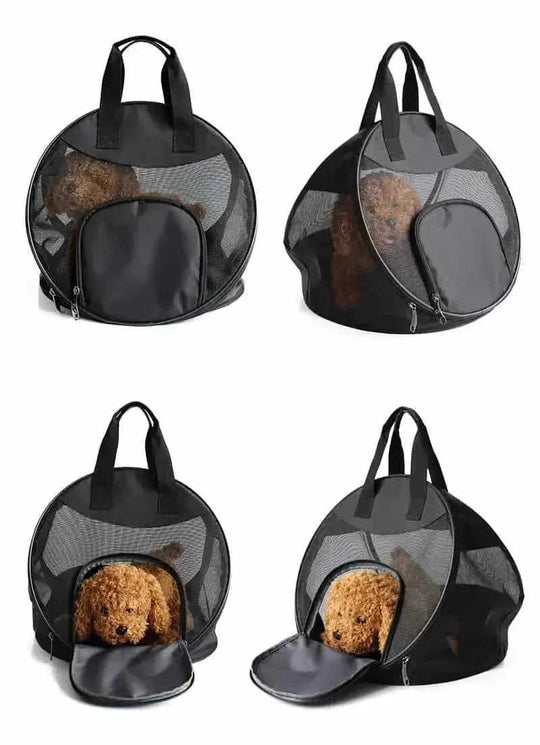 breathable pet carrier bag | portable cat carrier | small dog travel bag | ultrasonic cleaning