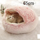 2 In 1 Dog And Cat Bed Pet Winter Bed Round Plush Warm Bed House Soft Long Plush Pets Bed Pet Products Meifu Market