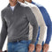 Men's Fashion Casual Long Sleeve V-neck Cashmere Zipper Top XS - men's fashion casual long sleeve v-neck cashmere zipper t...