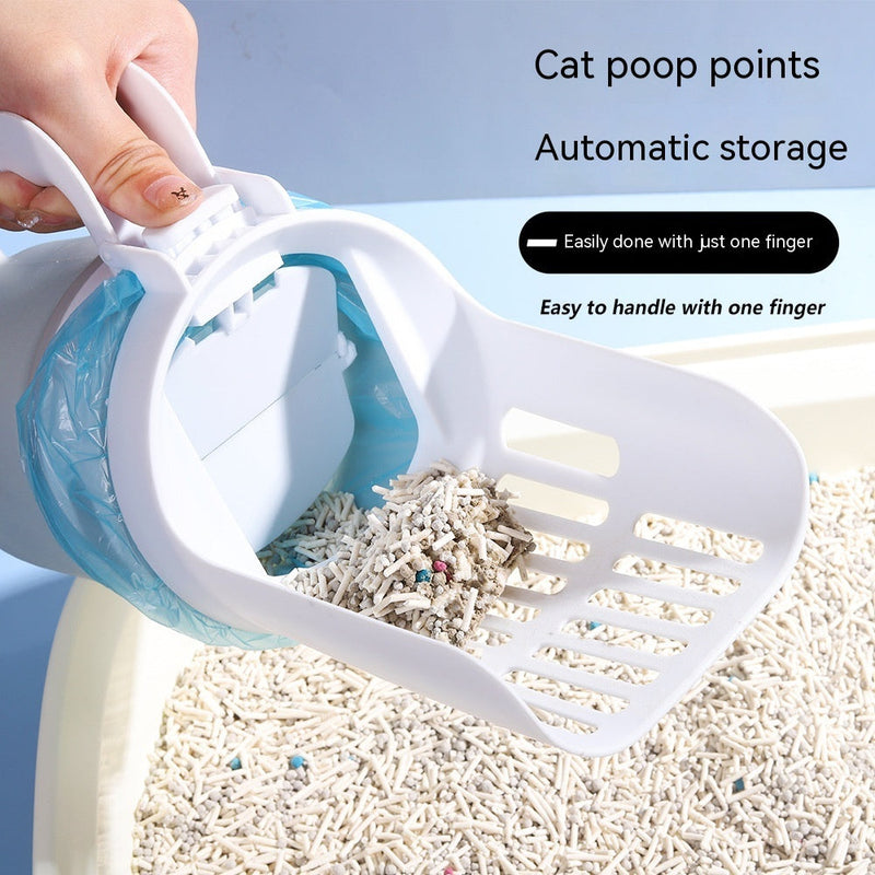 Upgrade Widen Cat Litter Shovel Scoop With Refill Bags Large Cat Litter Box Self Cleaning Cat Waste Bin System Pet Supplies Pet Products Meifu Market