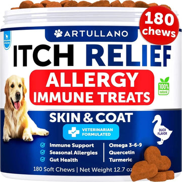 Do Not Sell On Amazon Dog Allergy Relief Chews Itching Skin Relief For Dogs Fish Oil 3 Seasonal Allergies Pills Skin & Coat Anti ItchHot Spots Treatment Canine Immune Health Supplement 180 Soft Treats Meifu Market
