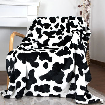 Cows Pattern Printed Flannel Digital Blanket Meifu Market