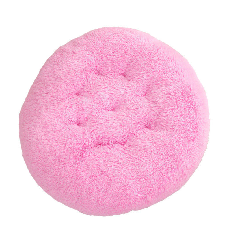 Round Pet Mat Dog Bed Plush Warm Sleep Dog Bed Cathouse Doghouse Meifu Market