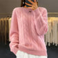 Fashion Retro Cable-knit Pullover Sweater Women Meifu Market